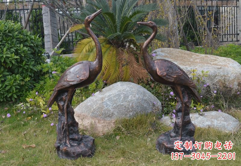 泸州站立仙鹤雕塑 (2)