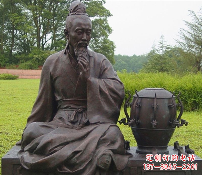 泸州张衡科学家铜雕