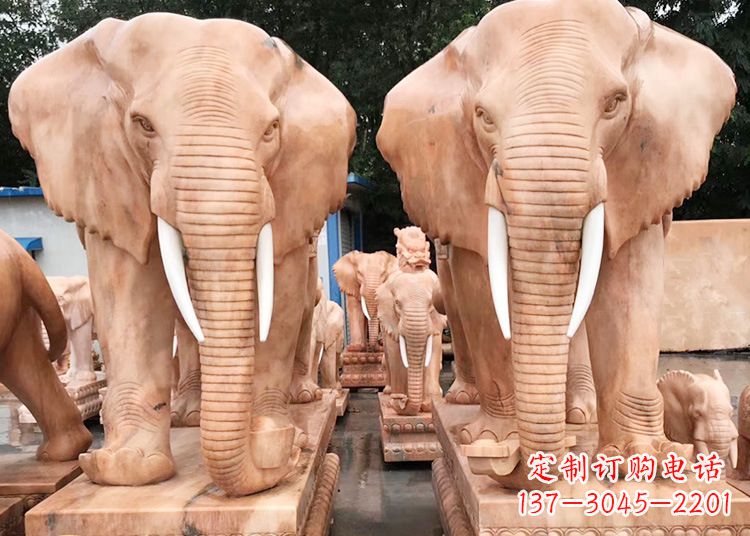 泸州招财大象石雕