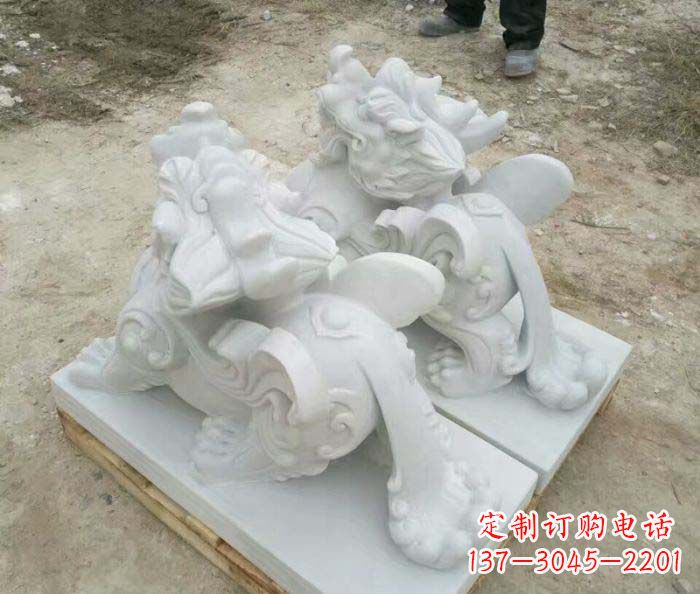 泸州招财进宝立式貔貅门口石雕