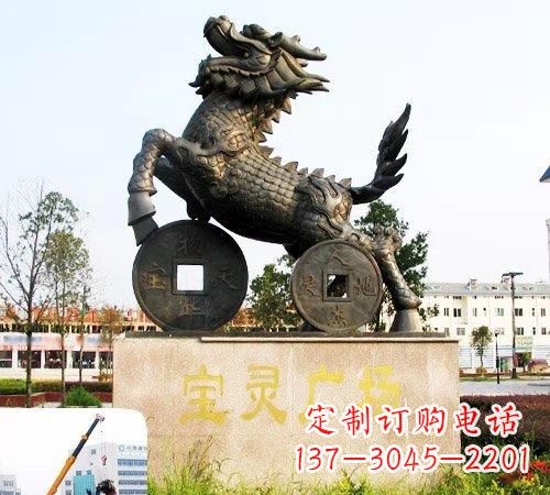 泸州招财麒麟铜雕
