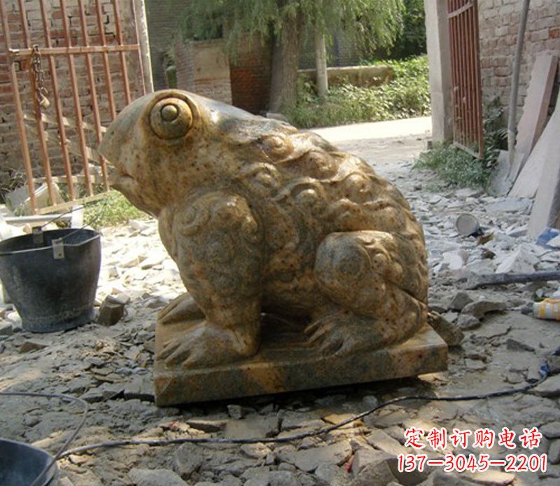 泸州招财青蛙石雕