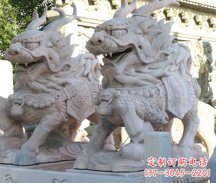 泸州招财瑞兽麒麟石雕 (2)