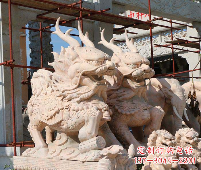 泸州招财瑞兽麒麟石雕