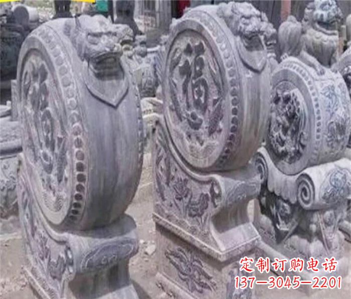 泸州招财石门墩仿古抱鼓石