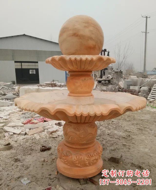 泸州招财双层风水球石雕