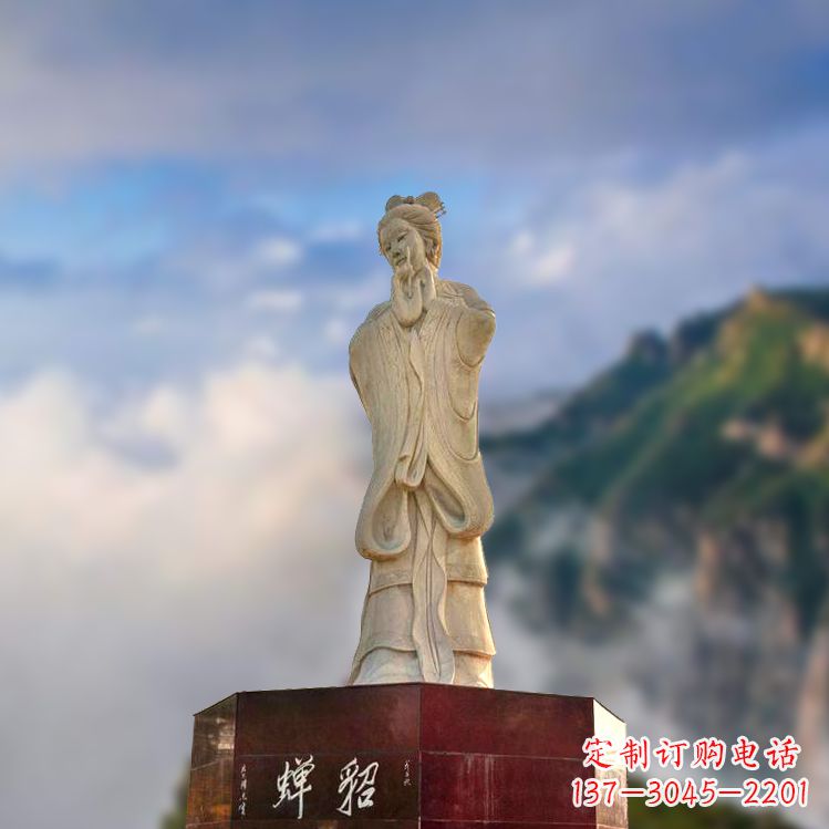 泸州中国古代四大美女之貂蝉景观石雕