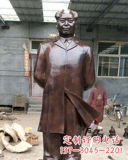 泸州中国伟人毛泽东铜像