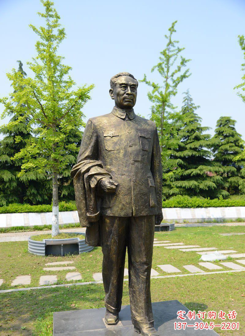 泸州周总理伟人铜雕