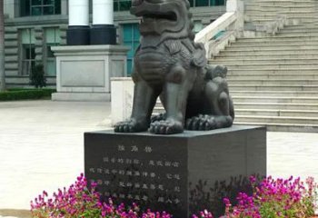 泸州獬豸铜雕塑-法院门前神兽动物雕塑摆件