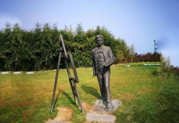 泸州徐悲鸿城市雕塑公园铜雕像