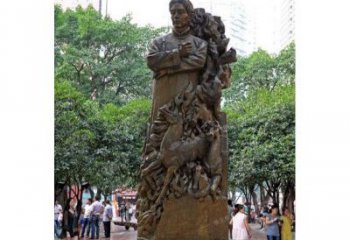 泸州徐悲鸿铜雕
