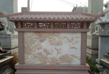泸州园林景观松鹤石浮雕影壁