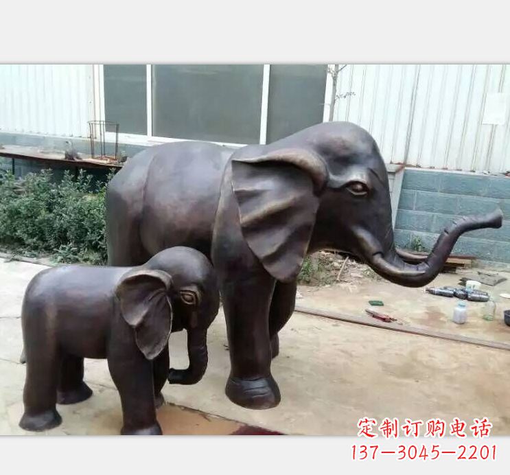 泸州铸铜公园大象雕塑