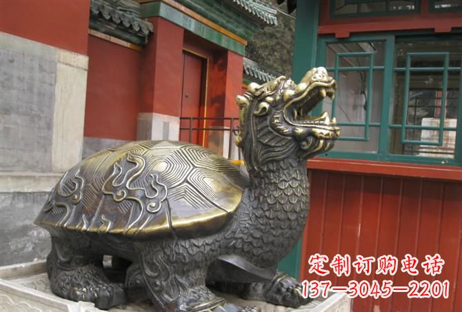 泸州铸铜龙龟雕塑