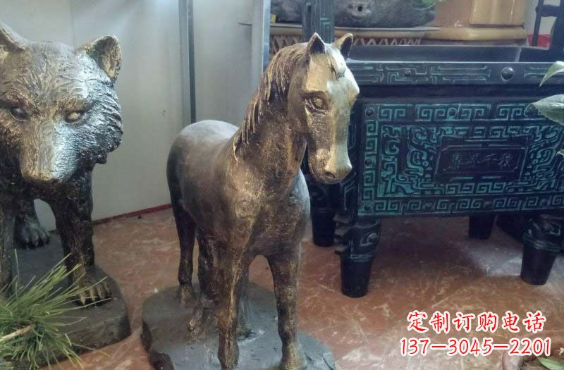 泸州铸铜马雕塑222