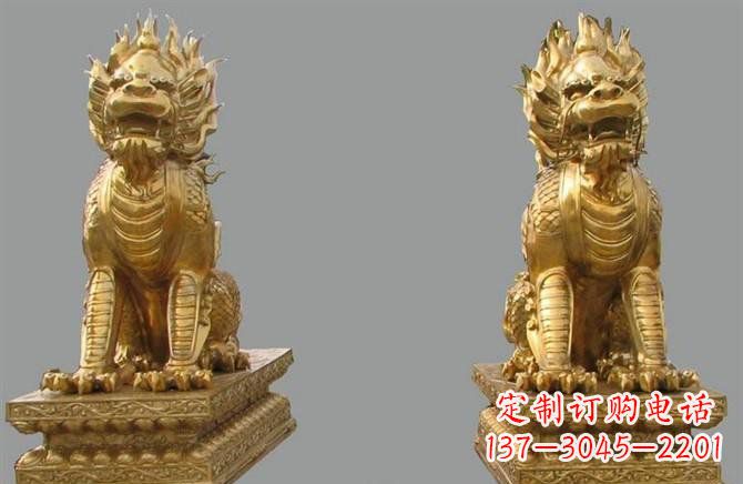 泸州铸铜麒麟雕塑222