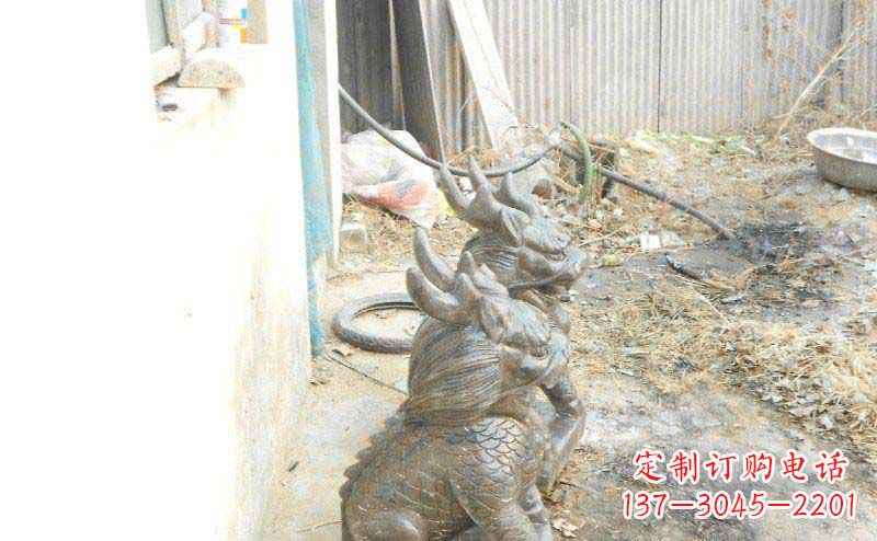 泸州铸铜麒麟古代神兽铜雕