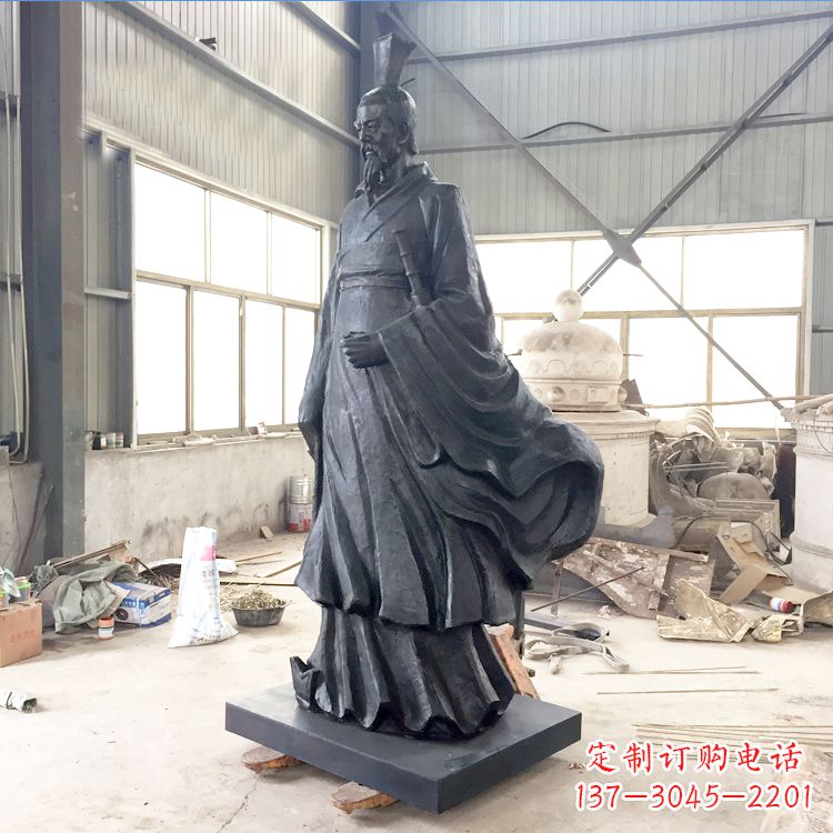 泸州铸铜屈原雕塑