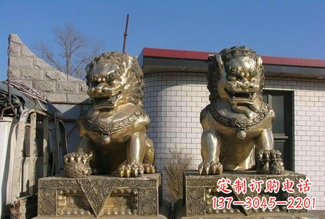 泸州铸铜狮子雕塑