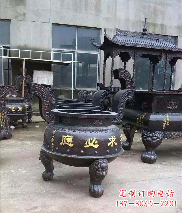 泸州铸铜寺庙香炉铜雕