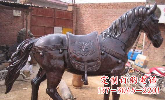 泸州紫铜马公园铜雕