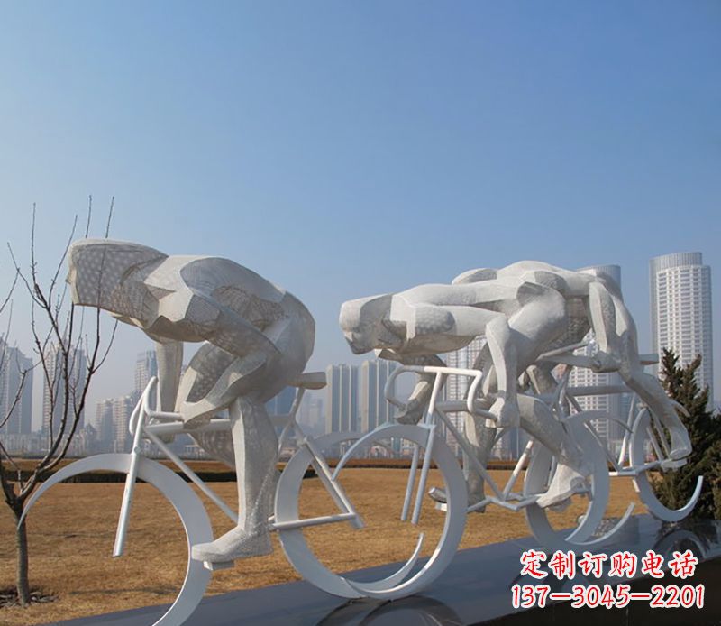 泸州自行车比赛不锈钢雕塑