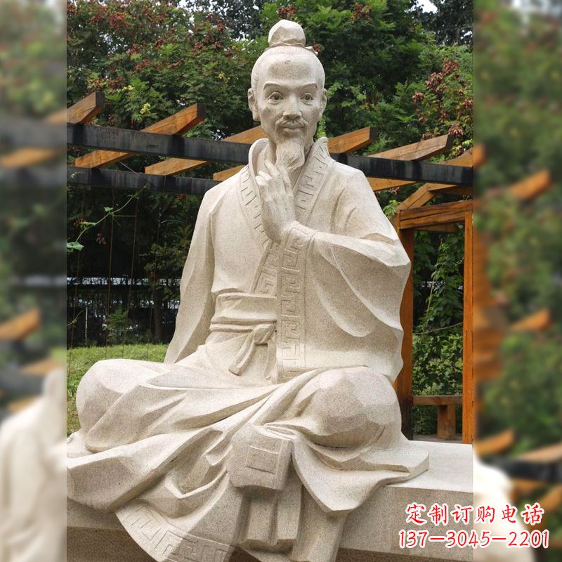 泸州祖冲之石雕塑像-园林人物历史名人雕像