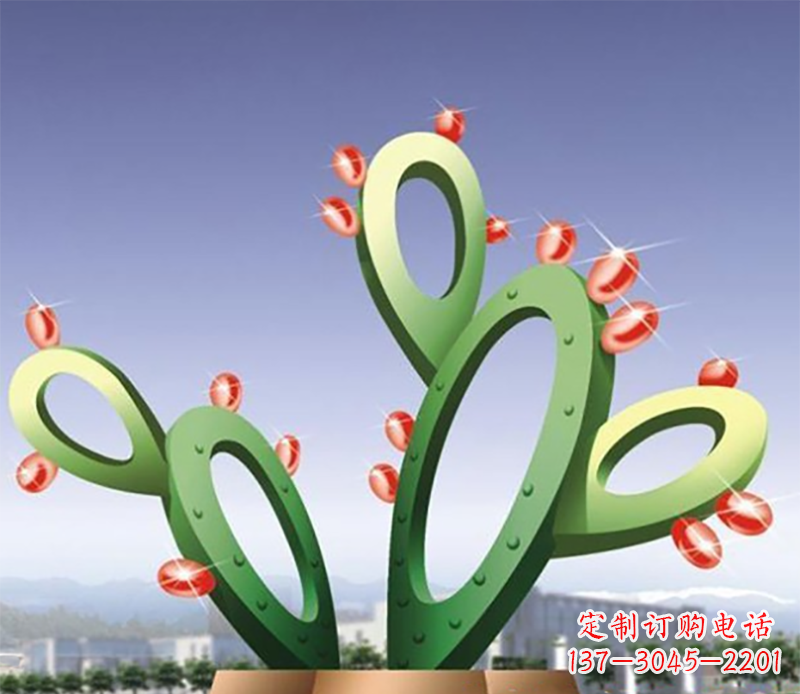 泸州仙人掌不锈钢雕塑
